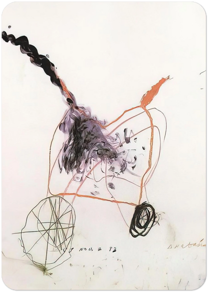 Anabasis By Cy Twombly Pack of 10 Post Cards | Cy Twombly Post Cards | A6 (10.5 x 14.8 cm) - 4.1 x 5.8 inches