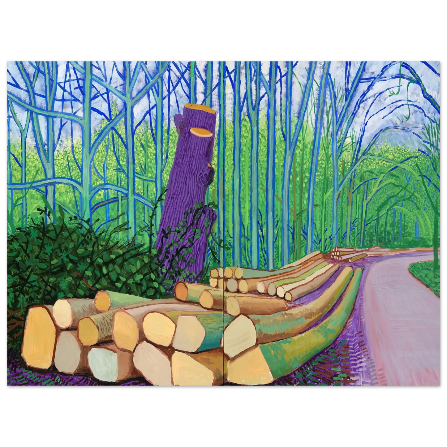 David Hockney - David Hockney Wall art - 27x35 cm / 11x14 Inches - Fine Art Poster - -