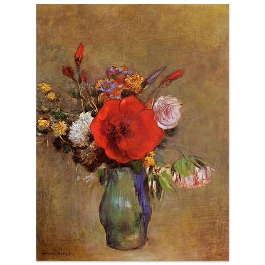 Odilon Redon - VASE OF FLOWERS 11  75x100 cm / 30x40inches Fine Art Poster