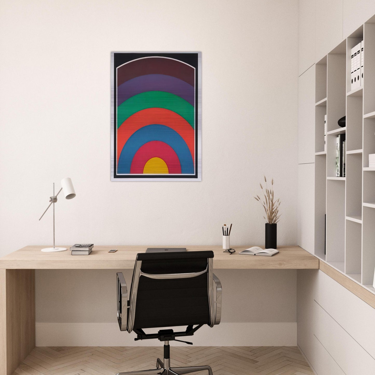 Arc Bands - Sol LeWitt Brushed Aluminum Print - 70x100 cm / 28x40 inches | Sol LeWitt Aluminum Print | Sol LeWitt Prints
