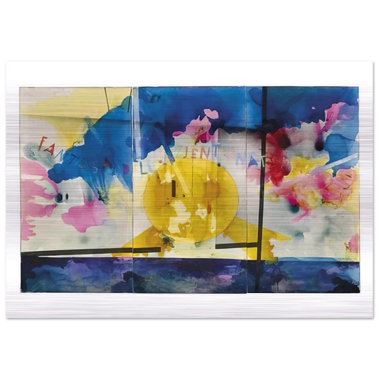 Fantasy of the Natural Patient - 1970 - Mario Schifano Brushed Aluminum Print - 70x100 cm / 28x40 inches | Mario Schifano Aluminum Print | Mario Schifano Prints