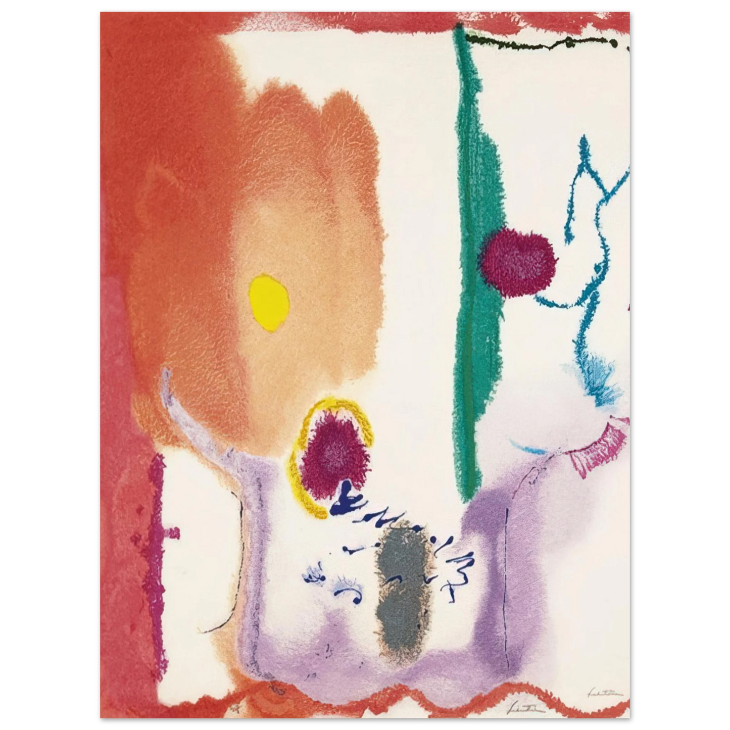 Helen Frankenthaler - Beginnings - 2002 Wall art - A1 (59.4 x 84.1  cm) - Fine Art Poster - -