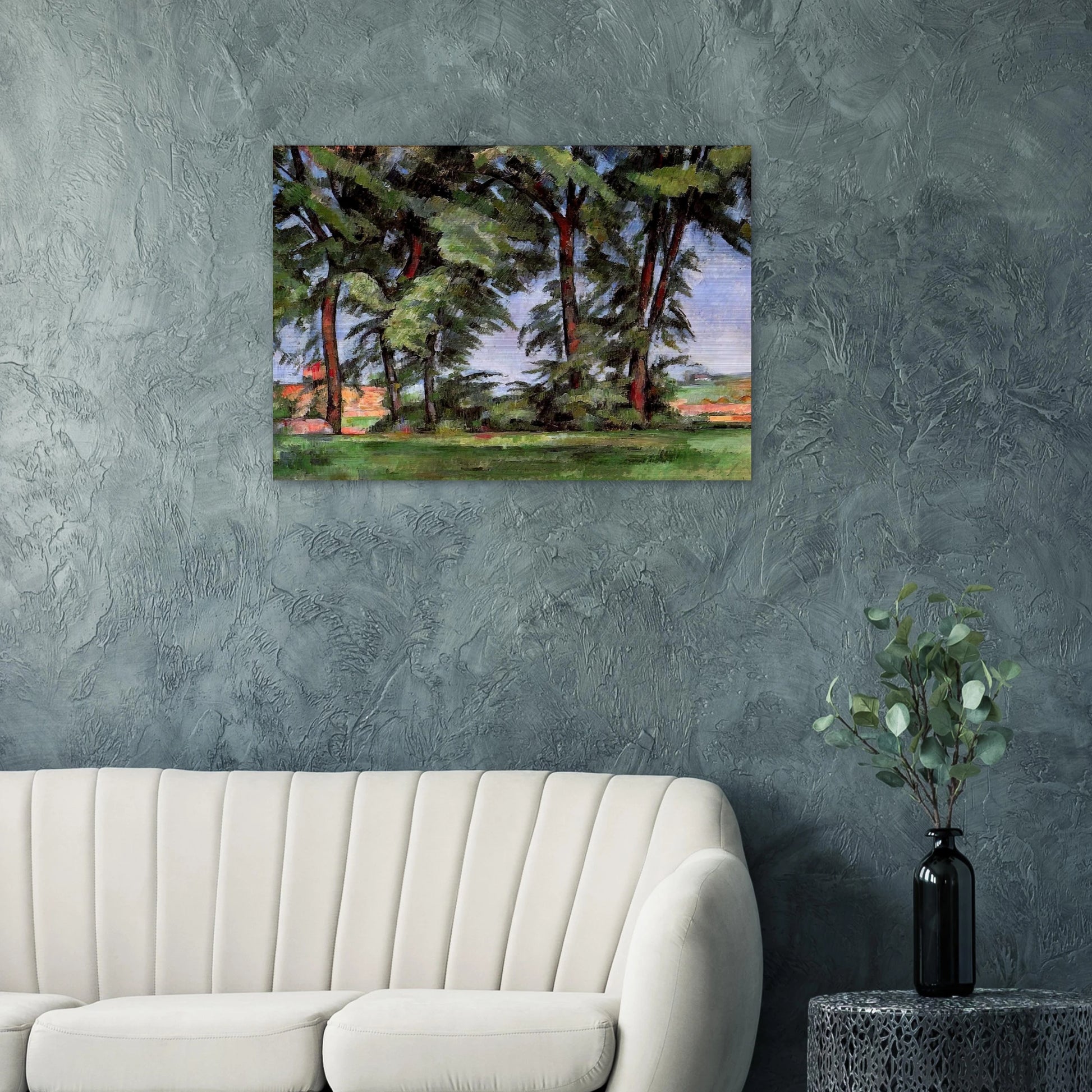 Tall Trees at the Jas de Bouffan - Paul Cézanne Brushed Aluminum Print - 70x100 cm / 28x40 inches | Paul Cézanne Aluminum Print | Paul Cézanne Prints