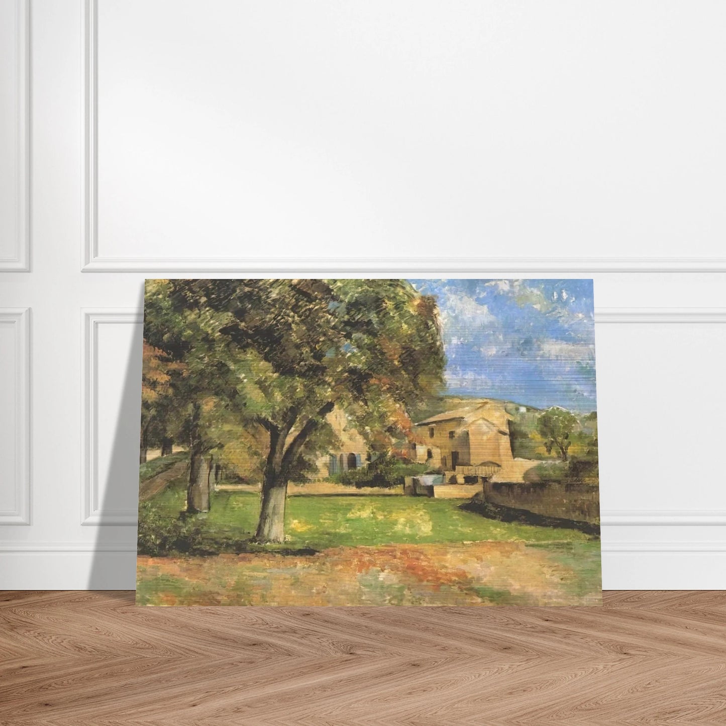 Horse-chestnut-trees in Jas de Bouffan - Paul Cézanne Brushed Aluminum Print - 70x100 cm / 28x40 inches | Paul Cézanne Aluminum Print | Paul Cézanne Prints