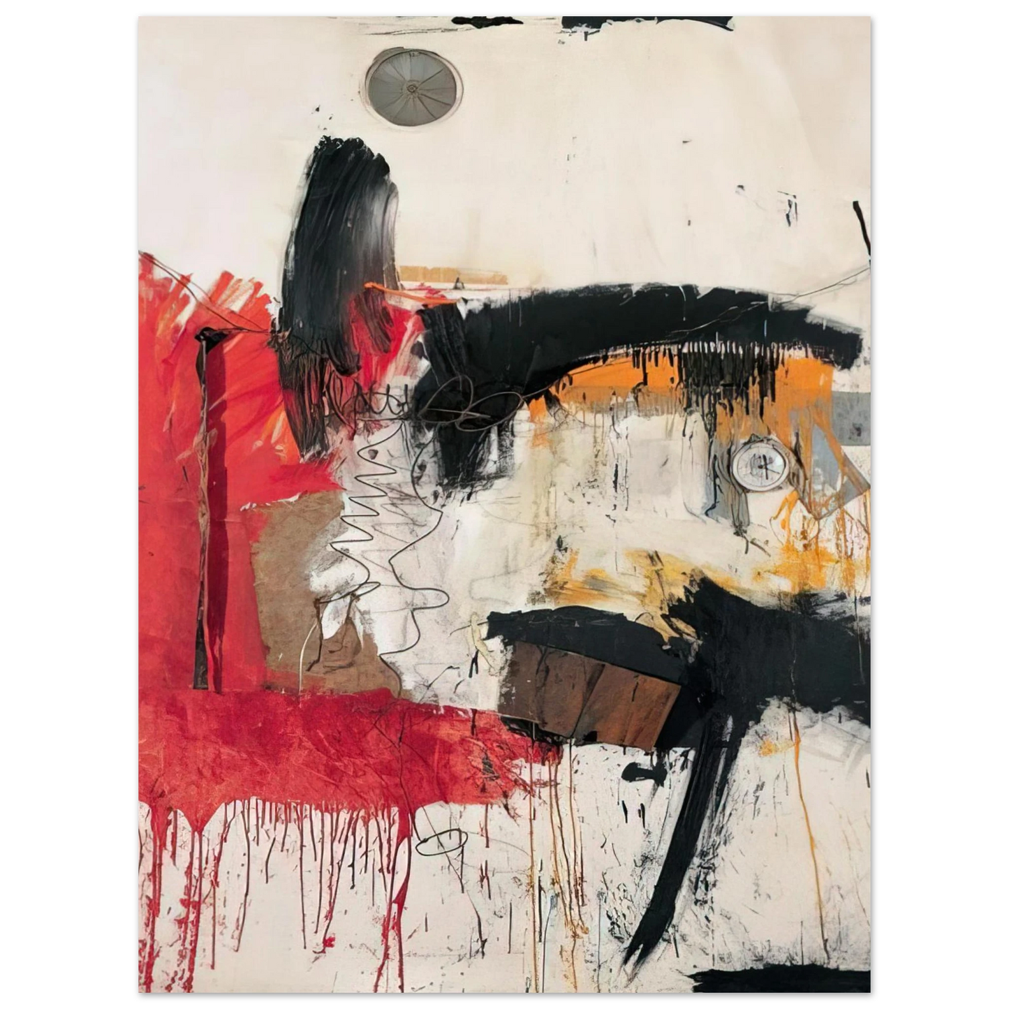 Robert Rauschenberg - FIRST TIME PAINTING 1961  75x100 cm / 30x40inches Fine Art Poster