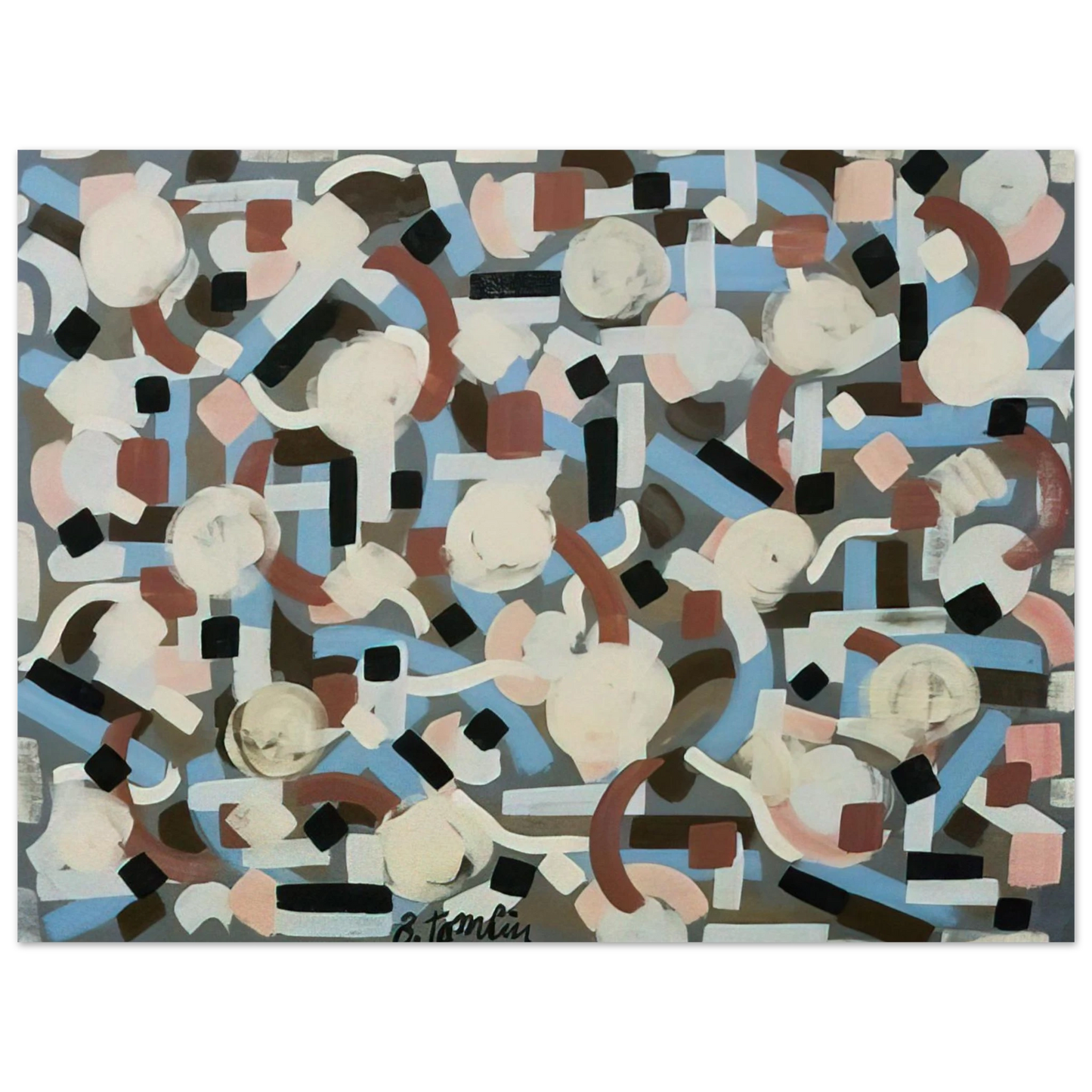 Alfred Manessier - Untitled - 1952  75x100 cm / 30x40inches Fine Art Poster