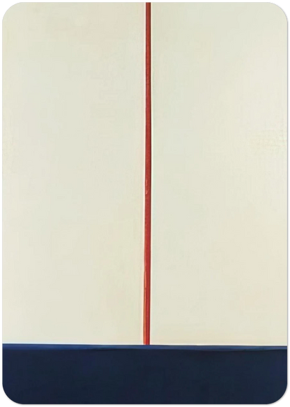 KOMPOSITION BLAU ROT AUF WEISS 1965 By BLINKY PALERMO Pack of 10 Post Cards | BLINKY PALERMO Post Cards | A6 (10.5 x 14.8 cm) - 4.1 x 5.8 inches
