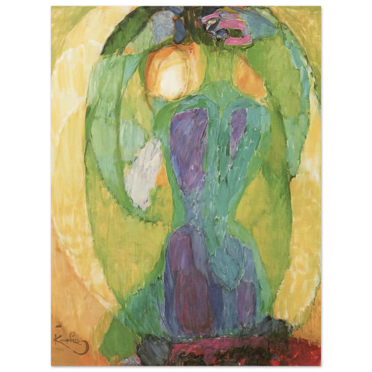 Frantisek Kupka - Oval mirror  75x100 cm / 30x40inches Fine Art Poster