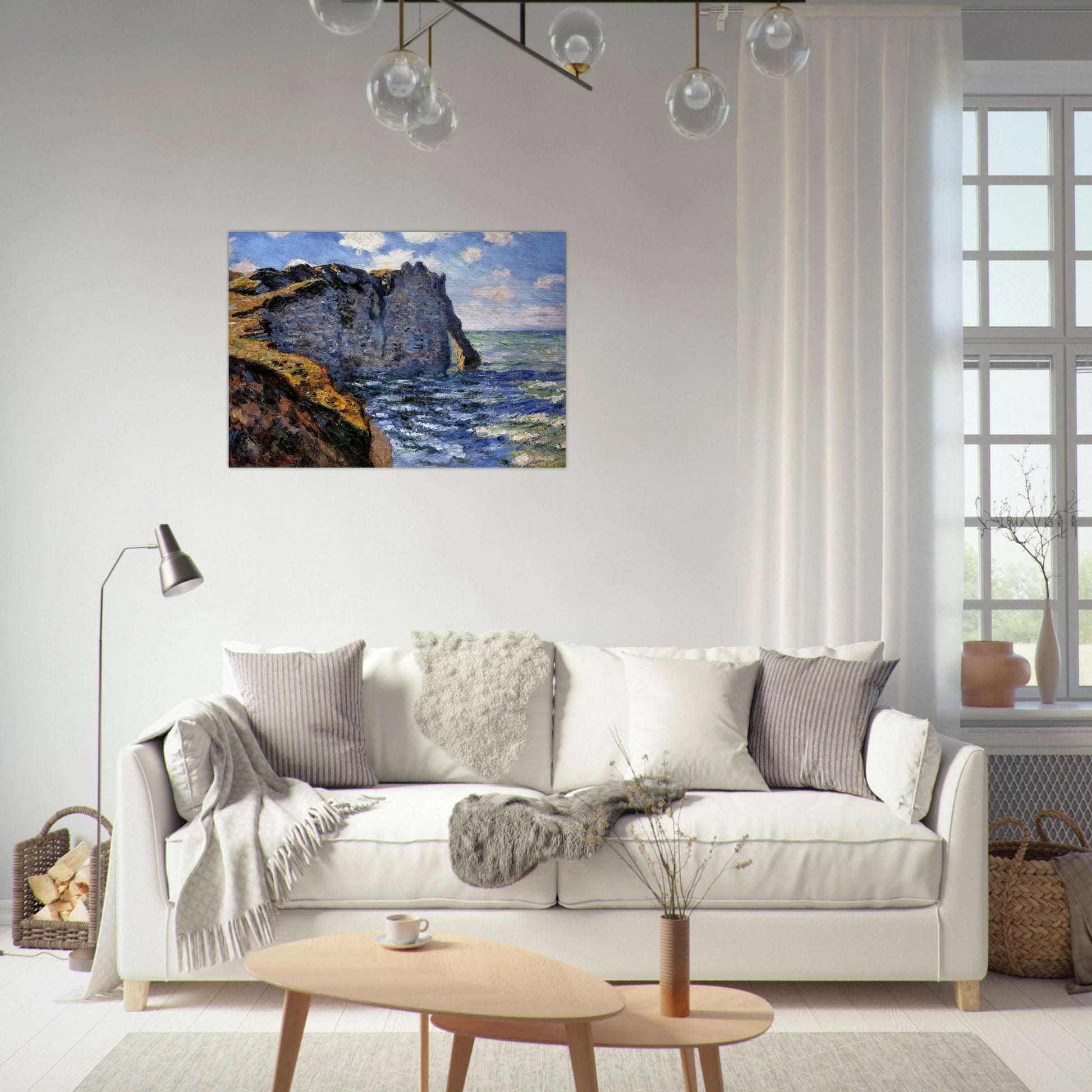 The Manneport - claude monet Brushed Aluminum Print - 70x100 cm / 28x40 inches | claude monet Aluminum Print | claude monet Prints