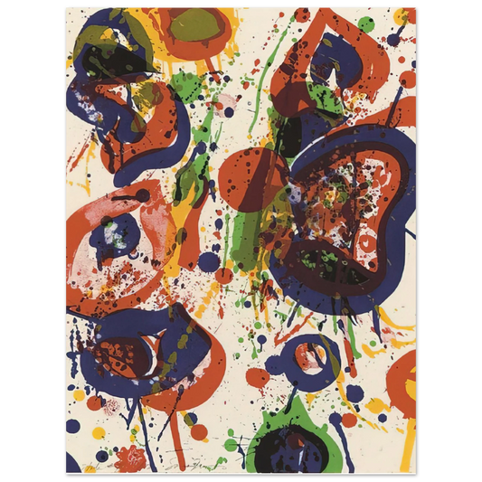 Sam Francis - Untitled  from Pasadena Box   Lembark L59   75x100 cm / 30x40inches Fine Art Poster