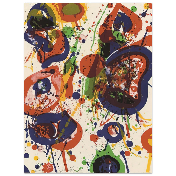 Sam Francis - Untitled  from Pasadena Box   Lembark L59   75x100 cm / 30x40inches Fine Art Poster