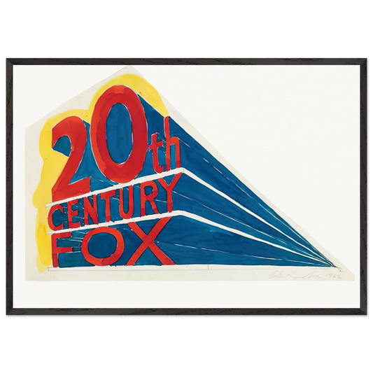 TRADEMARK 1 1962 - Edward Ruscha 70x100 cm / 28x40 inches Framed Art Print – Black Wooden Frame