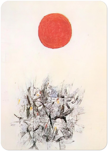 Brink - 1959 By Adolph Gottlieb Pack of 10 Post Cards | Adolph Gottlieb Post Cards | A6 (10.5 x 14.8 cm) - 4.1 x 5.8 inches