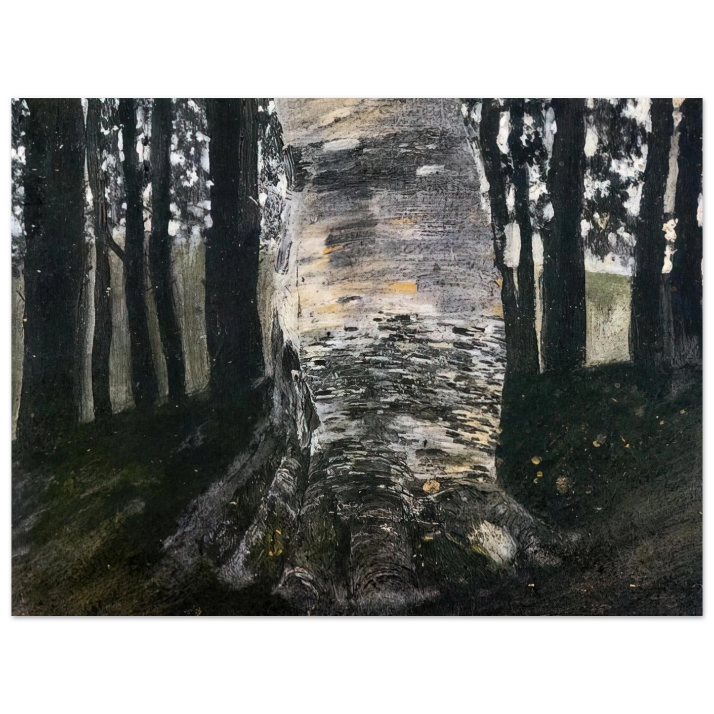 Gustav Klimt - BIRCH IN A FOREST  75x100 cm / 30x40inches Fine Art Poster