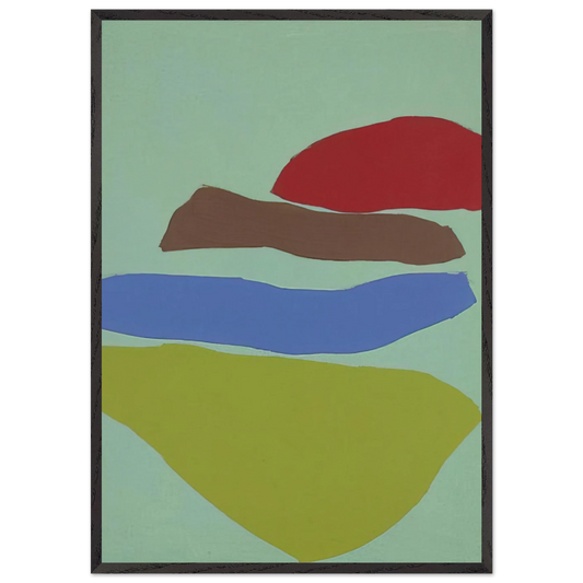 Untitled - 1967 N5 - Ray Parker 70x100 cm / 28x40 inches Framed Art Print – Black Wooden Frame