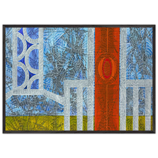 Epilogue - 1974 - Jimmy Ernst 70x100 cm / 28x40 inches Framed Art Print – Black Wooden Frame