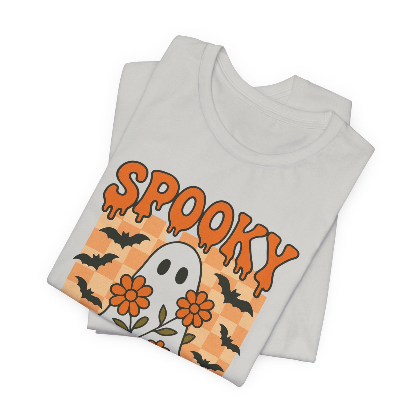 Spooky Mama Groovy Vintage Ghost Halloween Spooky Mom Mother