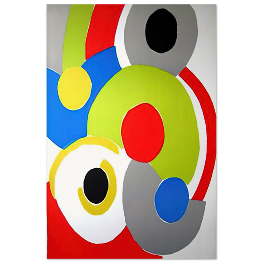 COMPOSITION 1 - Sonia Delaunay Art Prints - 100x150 cm / 40x60″ inches | Sonia Delaunay Poster | Sonia Delaunay Prints