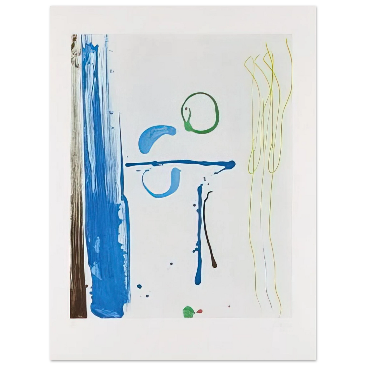 Helen Frankenthaler - Sunshine After Rain - 1987 Wall art - 45x45 cm / 18x18 inches - Fine Art Poster-canvas - -