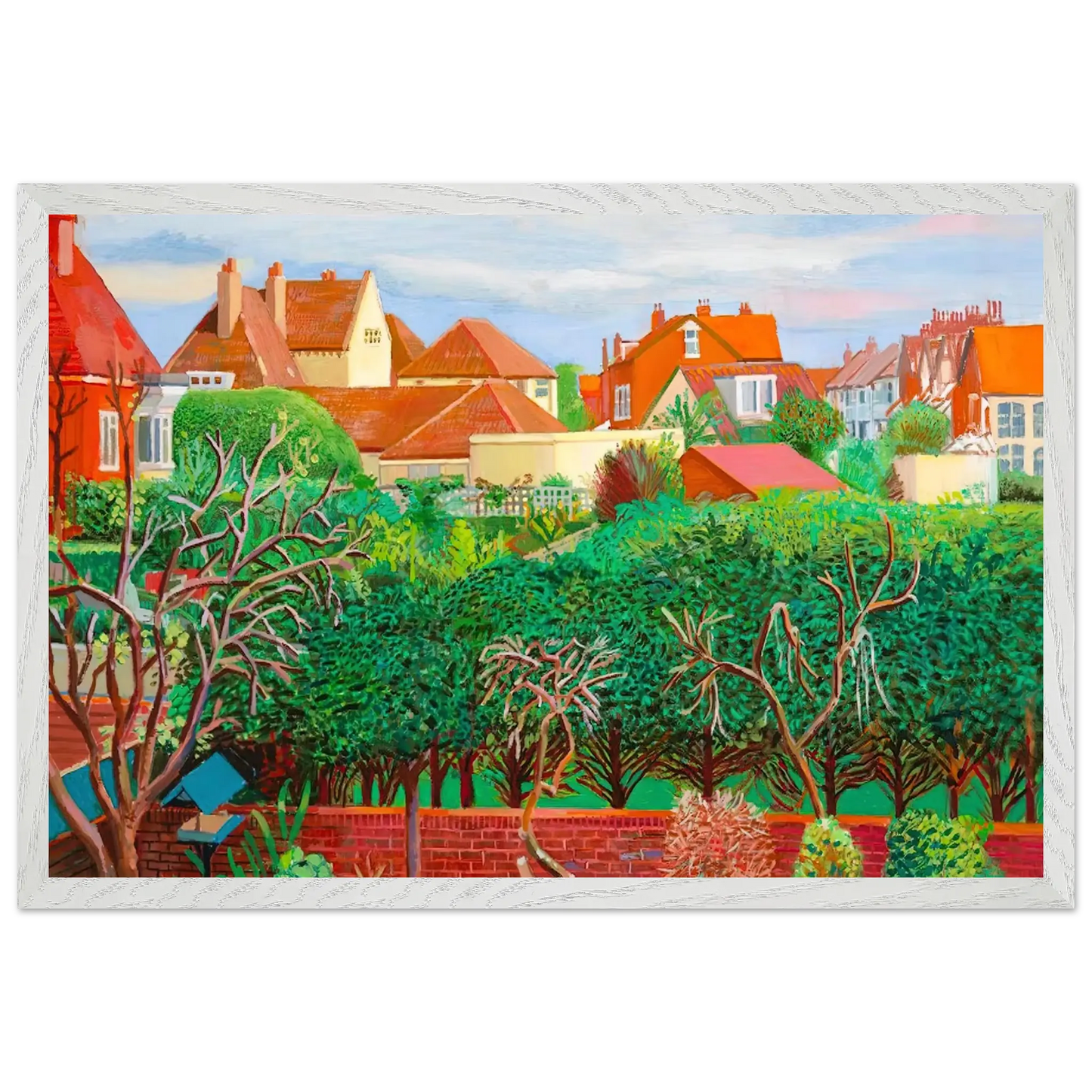 David Hockney - David Hockney Wall art - 20x25 cm / 8x10 Inches - Premium Wooden Framed Poster With Fine Art Paper - Black frame