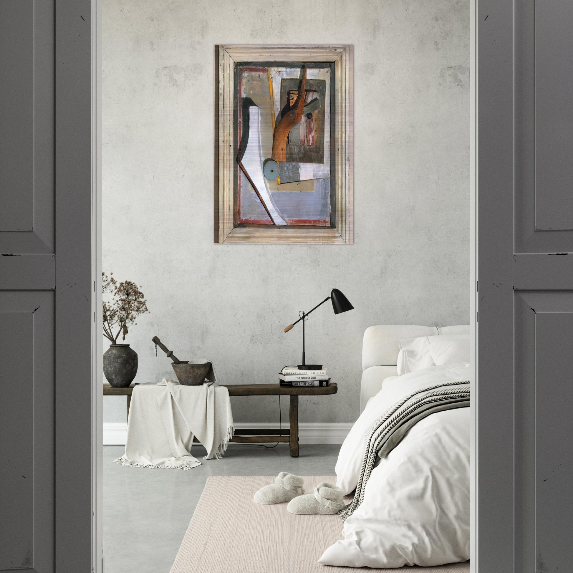 RELIEF IN RELIEF 1945 - Kurt Schwitters Brushed Aluminum Print - 70x100 cm / 28x40 inches | Kurt Schwitters Aluminum Print | Kurt Schwitters Prints