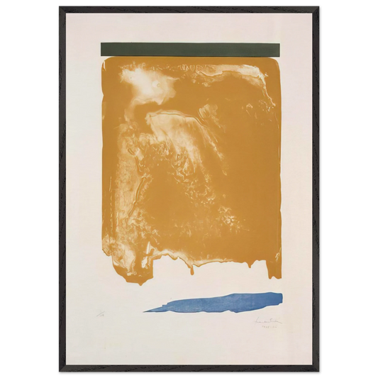 Persian Garden - 1966 - Helen Frankenthaler 70x100 cm / 28x40 inches Framed Art Print – Black Wooden Frame