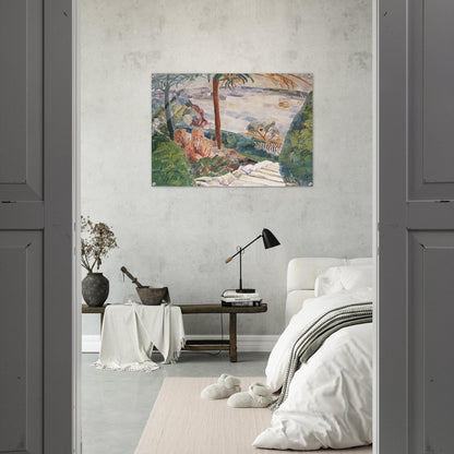 Harbour from Kirribilli - 1937 - Grace Cossington Smith Acrylic Print - 70x100 cm / 28x40″ inches | Grace Cossington Smith Wall Art | Grace Cossington Smith Prints
