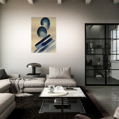 Blue-02 - Georgia O'Keeffe Brushed Aluminum Print - 70x100 cm / 28x40 inches | Georgia O'Keeffe Aluminum Print | Georgia O'Keeffe Prints