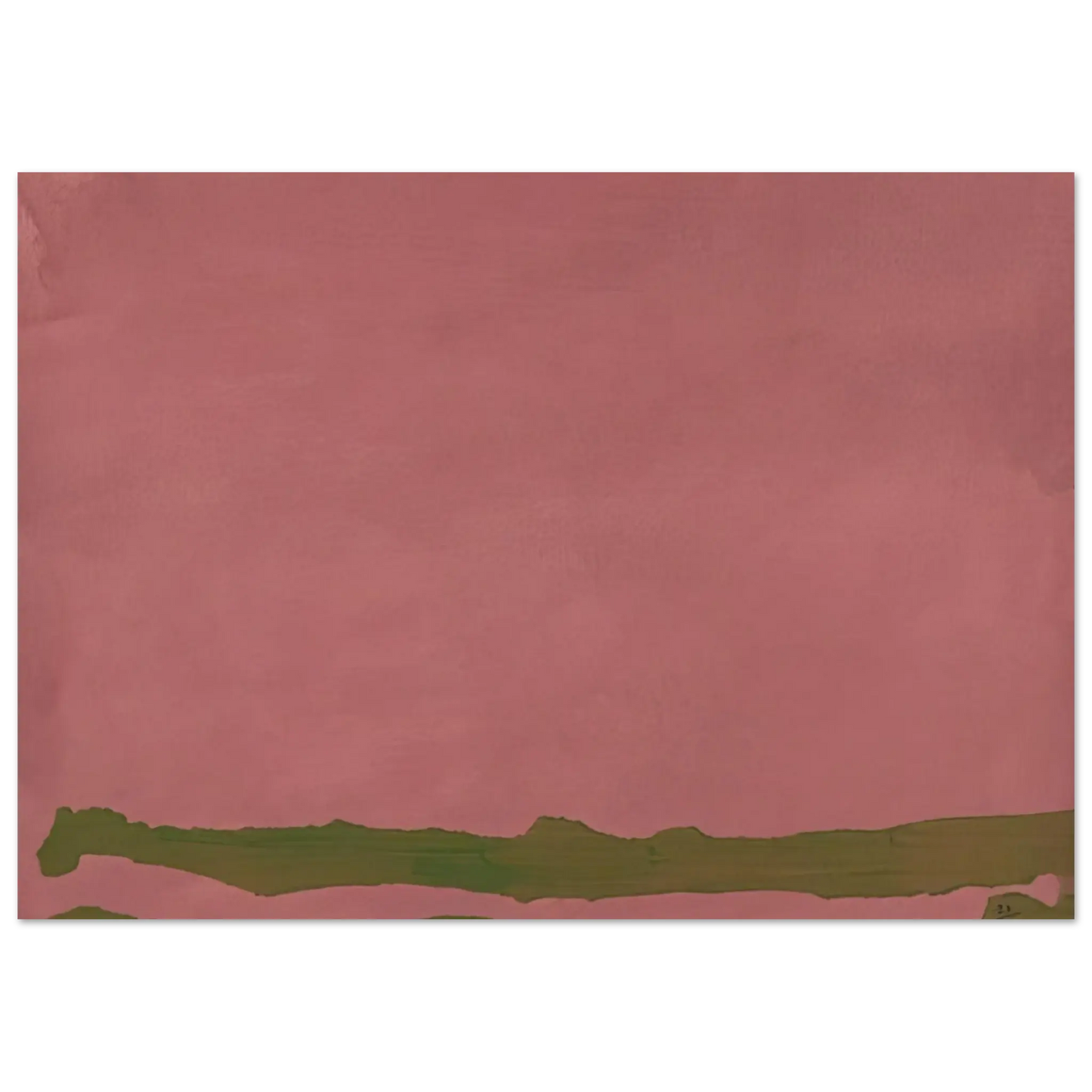 Helen Frankenthaler - Green Likes Mauve - 1970 Wall art - 60x80 cm / 24x32 Inches - Fine Art Poster - -