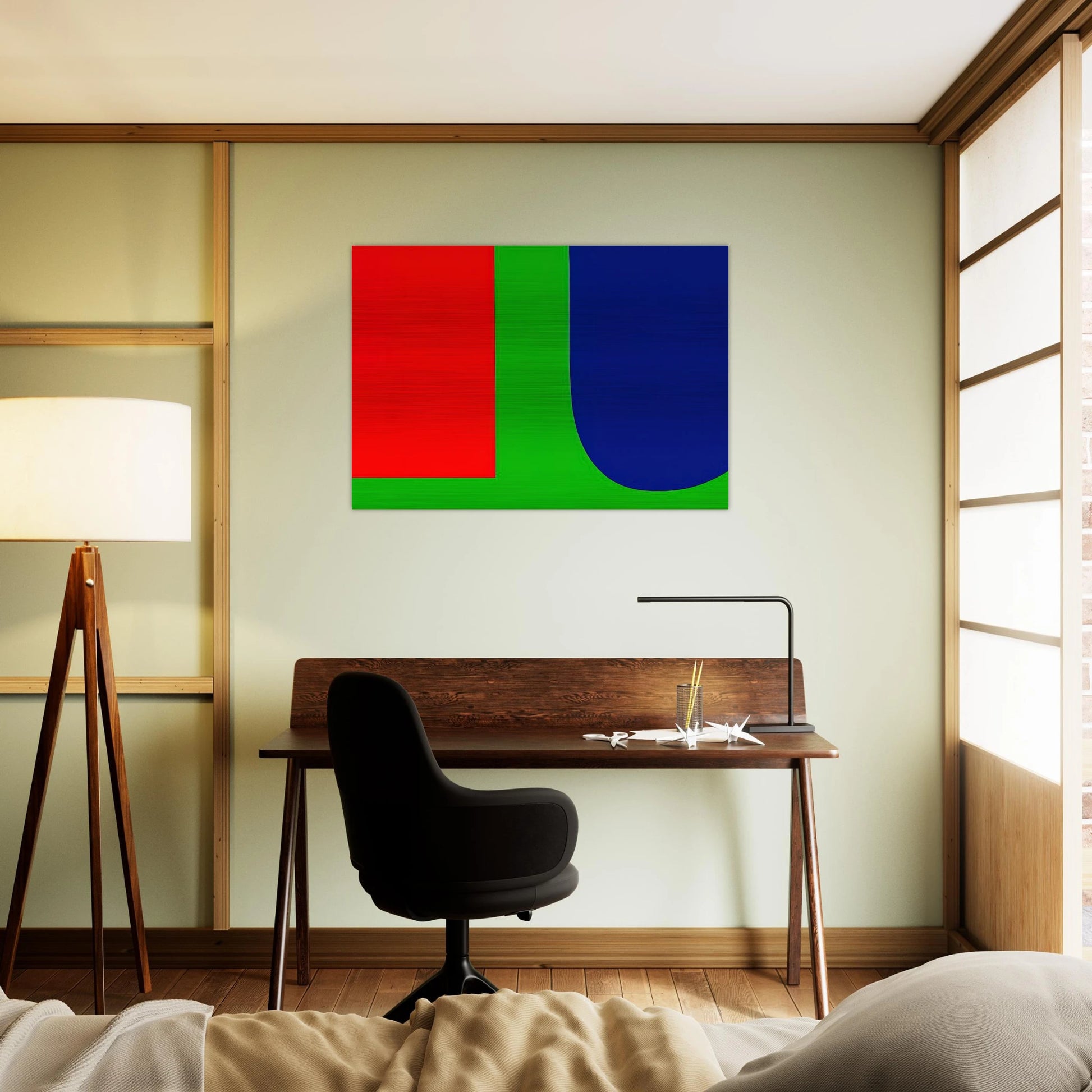 Red Blue Green - Ellsworth Kelly Brushed Aluminum Print - 70x100 cm / 28x40 inches | Ellsworth Kelly Aluminum Print | Ellsworth Kelly Prints