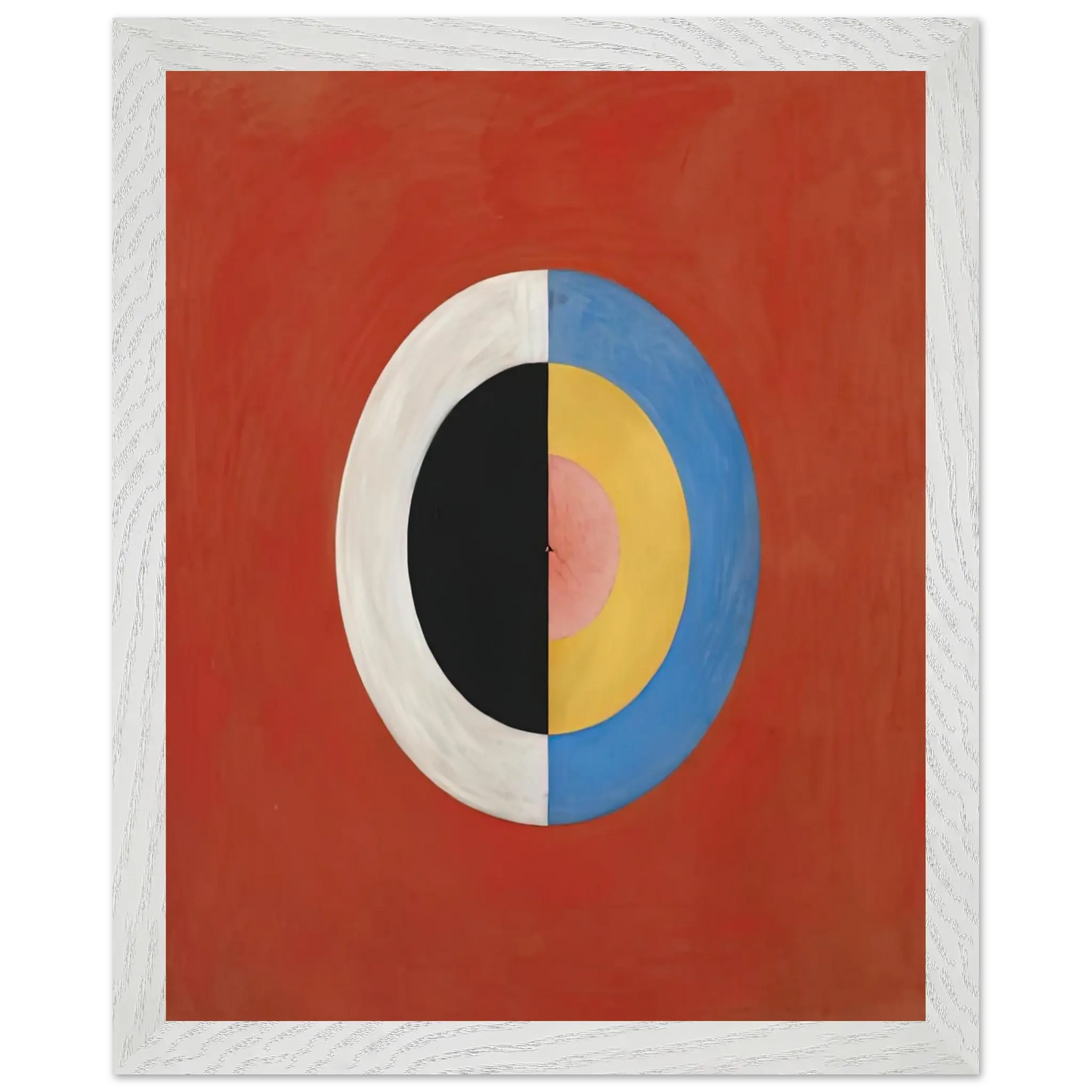 Hilma af Klint - THE SWAN NO 17 1915 0 Wall art - A1 (59.4 x 84.1  cm) - Premium Wooden Framed Poster With Fine Art Paper - Wood frame
