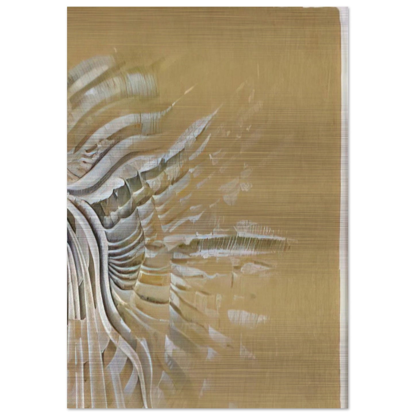 UNTITLED 1982 - Lee Bontecou Brushed Aluminum Print - 70x100 cm / 28x40 inches | Lee Bontecou Aluminum Print | Lee Bontecou Prints
