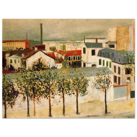 Maurice Utrillo - PARIS SUBURBS  75x100 cm / 30x40inches Fine Art Poster