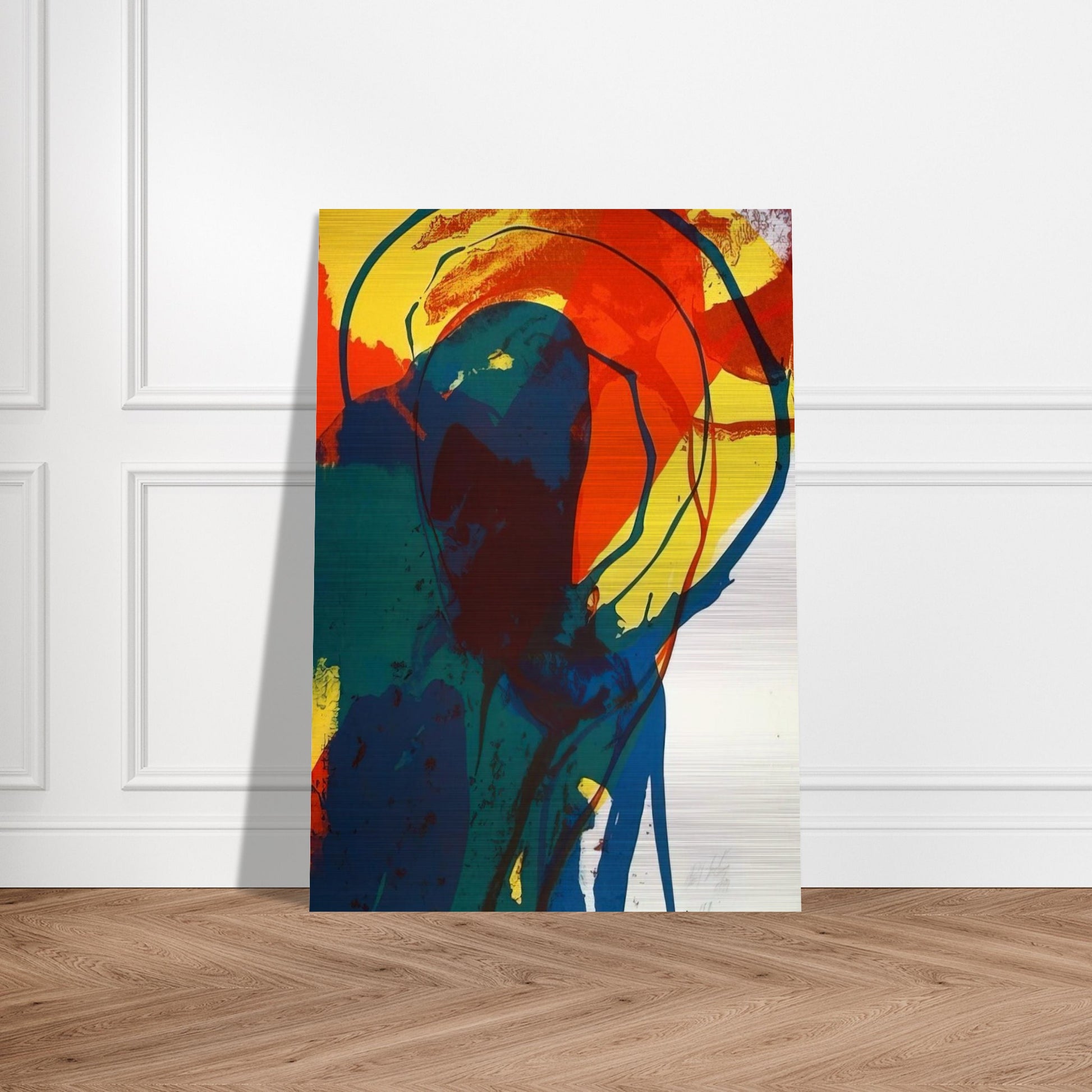 Untitled - Abstract Expressionism - Paul Jenkins Brushed Aluminum Print - 70x100 cm / 28x40 inches | Paul Jenkins Aluminum Print | Paul Jenkins Prints
