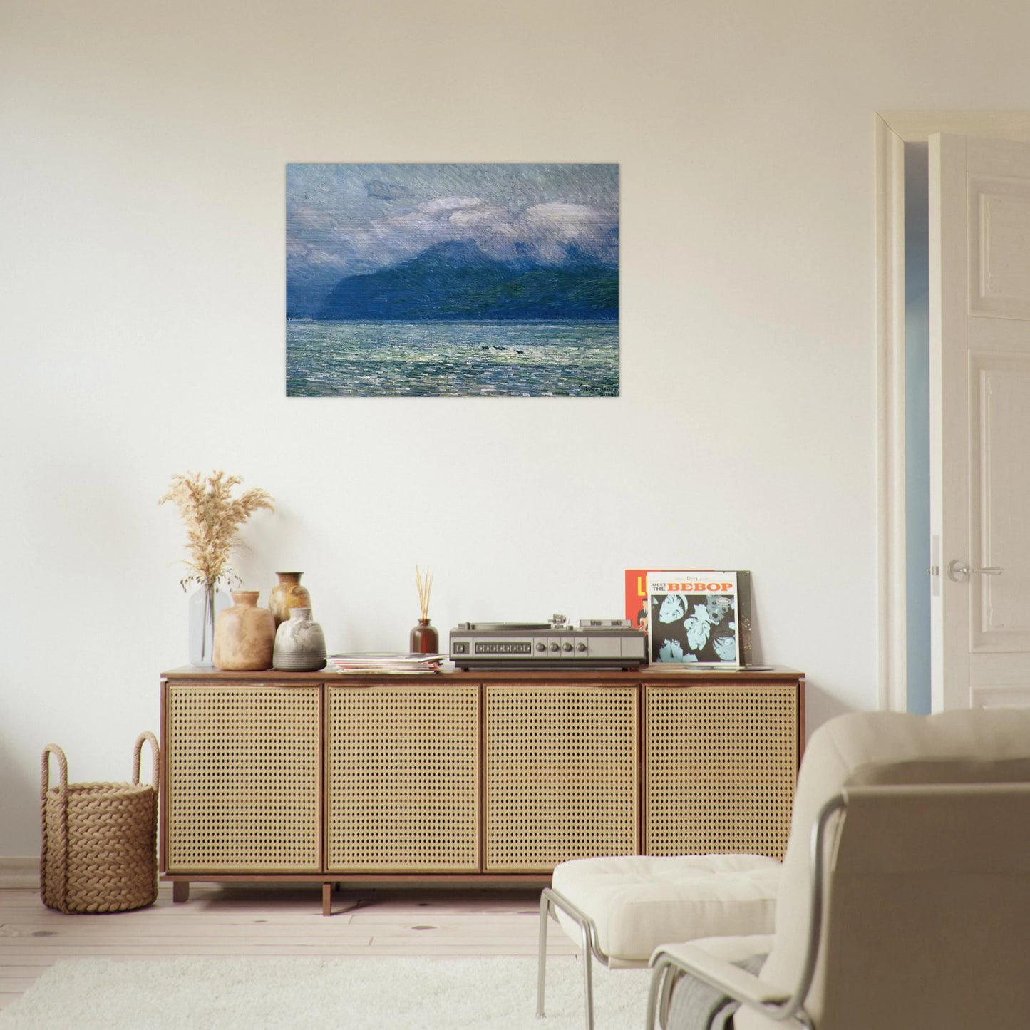 The Silver Veil and the Golden Gate - Childe Hassam Brushed Aluminum Print - 70x100 cm / 28x40 inches | Childe Hassam Aluminum Print | Childe Hassam Prints