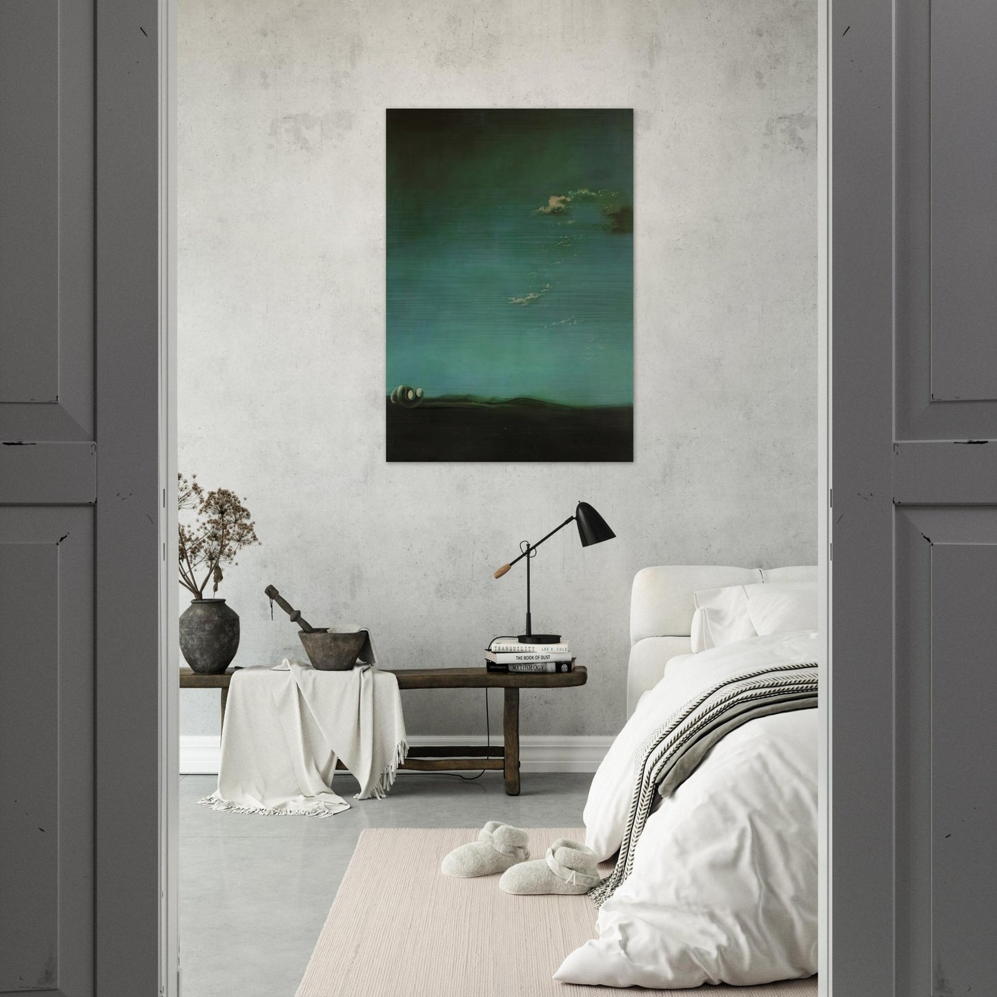 HYPNAGOGIC MONUMENT - Salvador Dali Brushed Aluminum Print - 70x100 cm / 28x40 inches | Salvador Dali Aluminum Print | Salvador Dali Prints