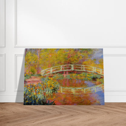 The Japanese Bridge The Bridge in Monet's Garden - claude monet Brushed Aluminum Print - 70x100 cm / 28x40 inches | claude monet Aluminum Print | claude monet Prints