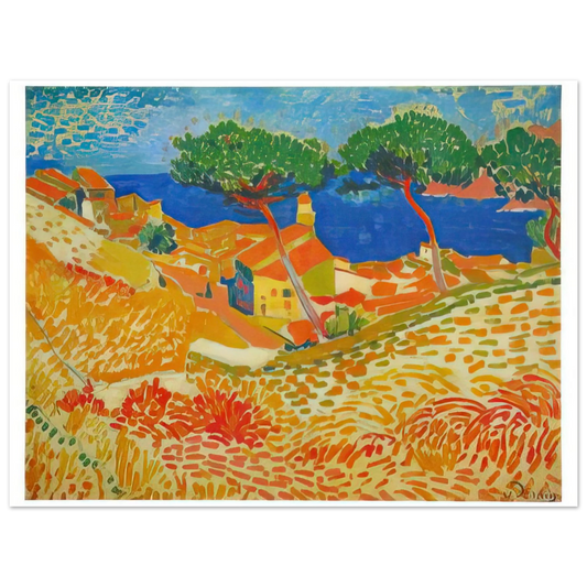 Andre Derain - VIEW OF COLLIOURE 1905  75x100 cm / 30x40inches Fine Art Poster