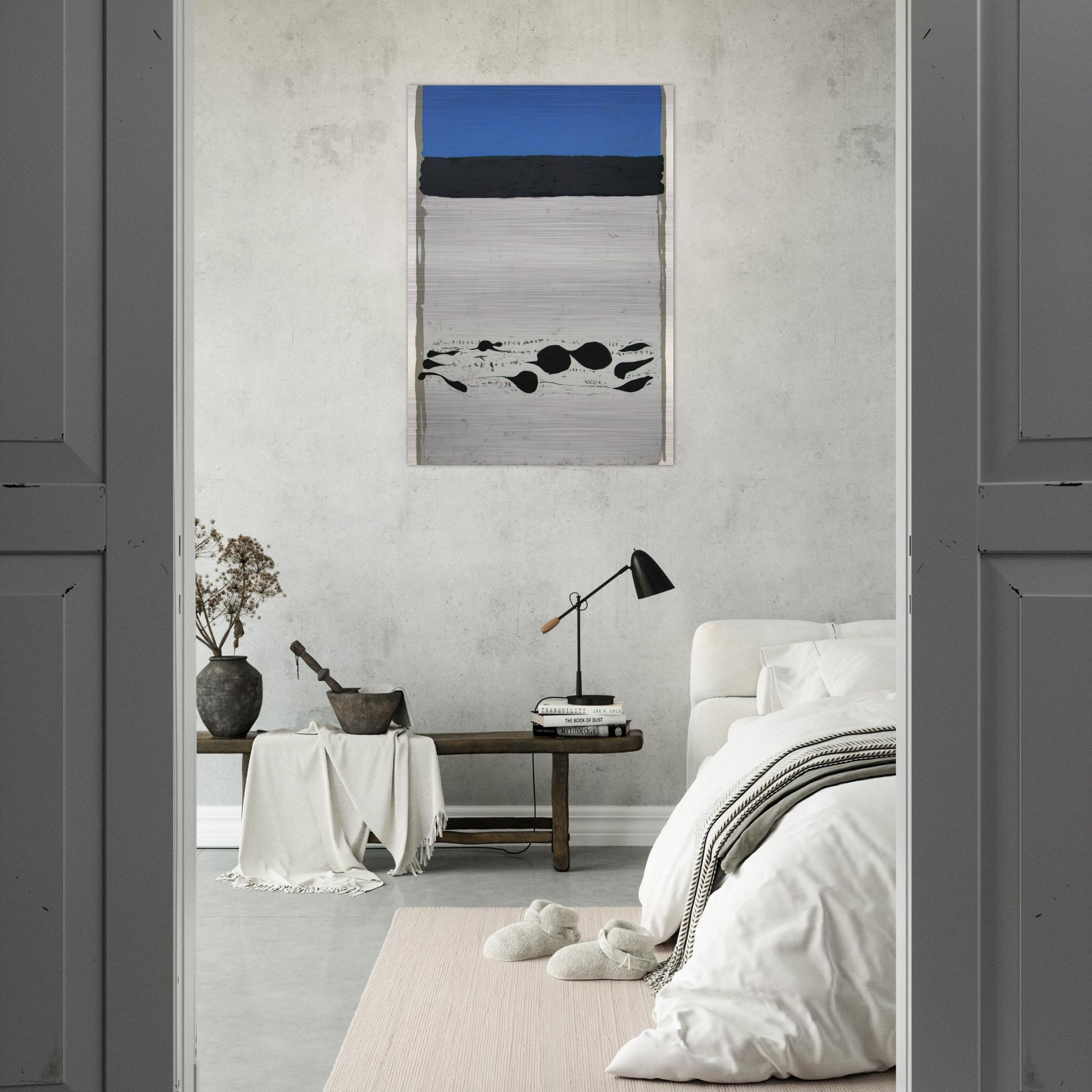 Passages Des Soupias - 1973 - Adja Yunkers Brushed Aluminum Print - 70x100 cm / 28x40 inches | Adja Yunkers Aluminum Print | Adja Yunkers Prints