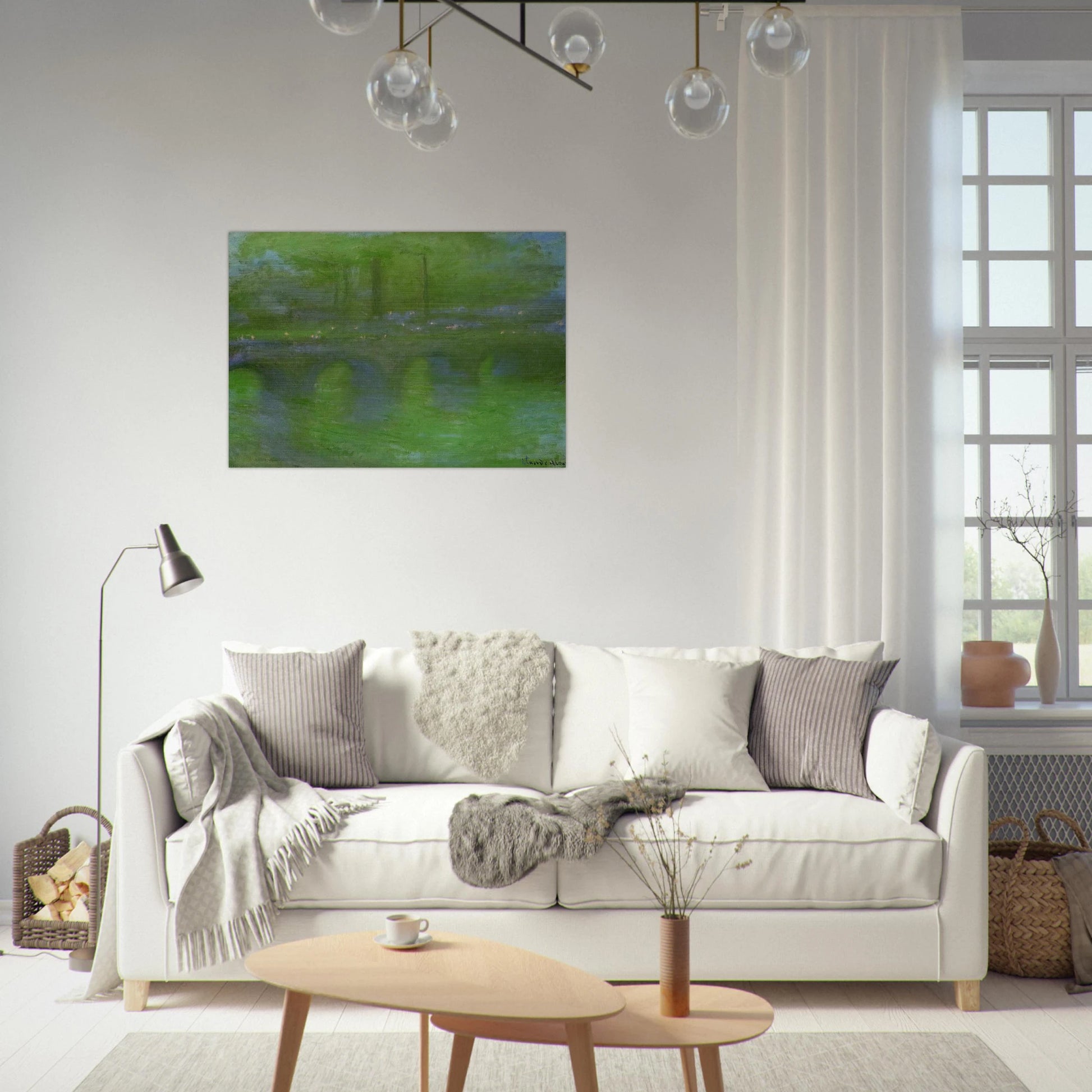 Waterloo Bridge, Dawn - claude monet Brushed Aluminum Print - 70x100 cm / 28x40 inches | claude monet Aluminum Print | claude monet Prints