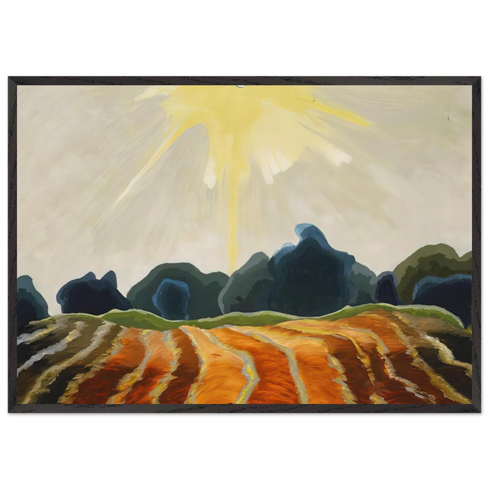 Morning Sun - 1935 - Arthur Dove 70x100 cm / 28x40 inches Framed Art Print – Black Wooden Frame