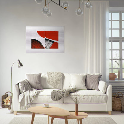 WHO KNOWS THE BEGINNING AND WHO KNOWS THE END II 1976 - BLINKY PALERMO Brushed Aluminum Print - 70x100 cm / 28x40 inches | BLINKY PALERMO Aluminum Print | BLINKY PALERMO Prints
