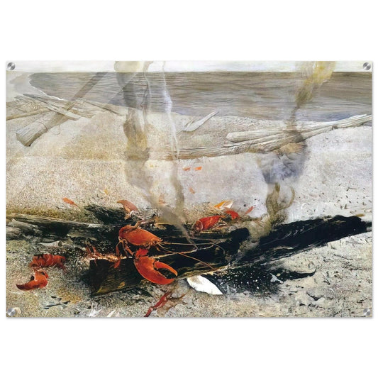 EMBERS 2000 - Andrew Wyeth Acrylic Print - 70x100 cm / 28x40″ inches | Andrew Wyeth Wall Art | Andrew Wyeth Prints