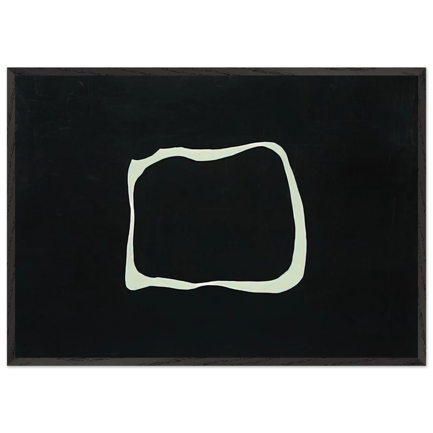 Untitled - 1966 N9 - Jiro Yoshihara 70x100 cm / 28x40 inches Framed Art Print – Black Wooden Frame