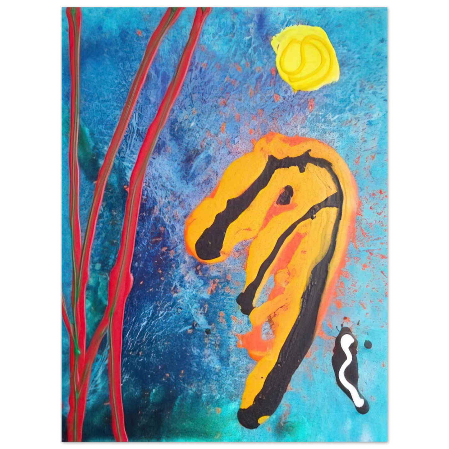 John Hoyland - Sky Ritual - 2002  75x100 cm / 30x40inches Fine Art Poster
