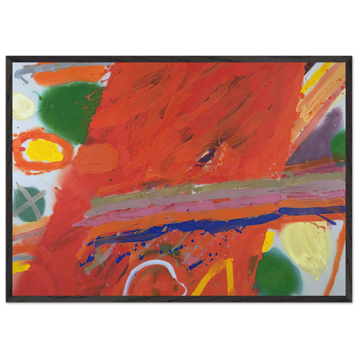 Empress - 1982 - Albert Irvin 70x100 cm / 28x40 inches Framed Art Print – Black Wooden Frame