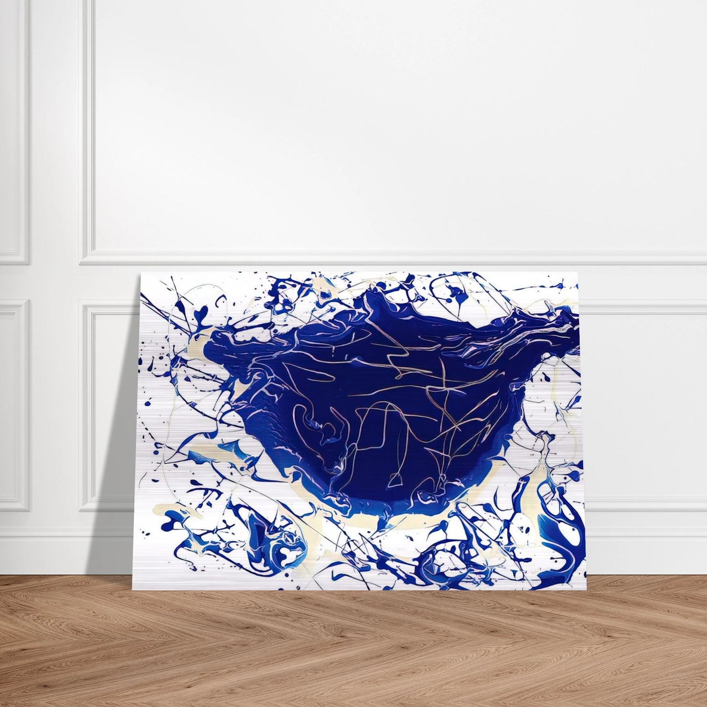 Untitled  SFP92-15 SFF1671  - Sam Francis Brushed Aluminum Print - 70x100 cm / 28x40 inches | Sam Francis Aluminum Print | Sam Francis Prints
