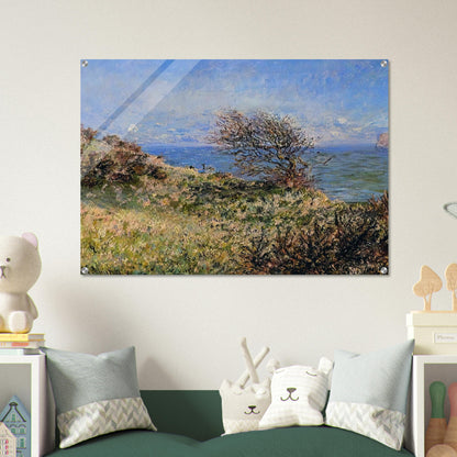 On the Cliff at Fecamp - claude monet Acrylic Print - 70x100 cm / 28x40″ inches