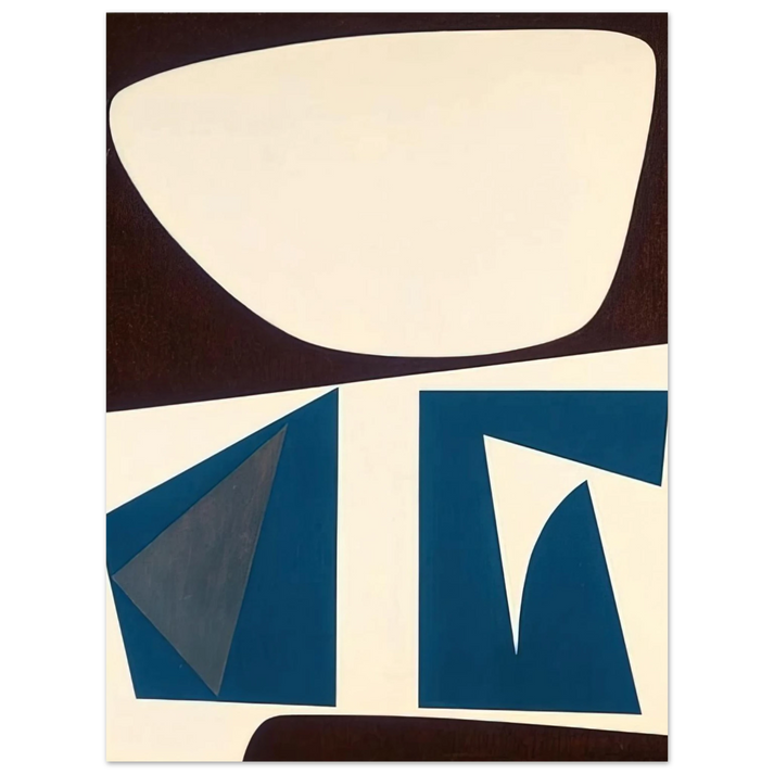 Will Barnet - Untitled - Abstract - Indian Space painting  75x100 cm / 30x40inches Fine Art Poster