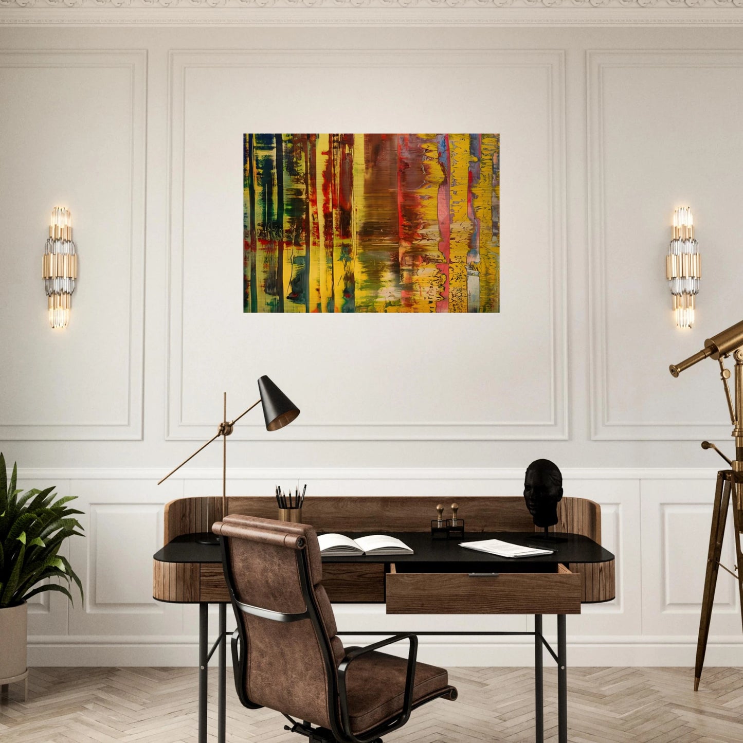 ABSTRACT PAINTING 780 1 1 - Gerhard Richter Brushed Aluminum Print - 70x100 cm / 28x40 inches | Gerhard Richter Aluminum Print | Gerhard Richter Prints